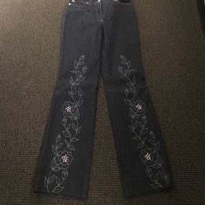 Escada embroidered jeans